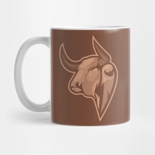 Sturdy Buffalo Head Design Mug